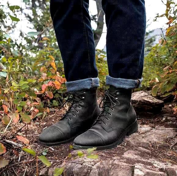 Men's Lace-Up Shoes | Vintage | Casual | Spring - Black