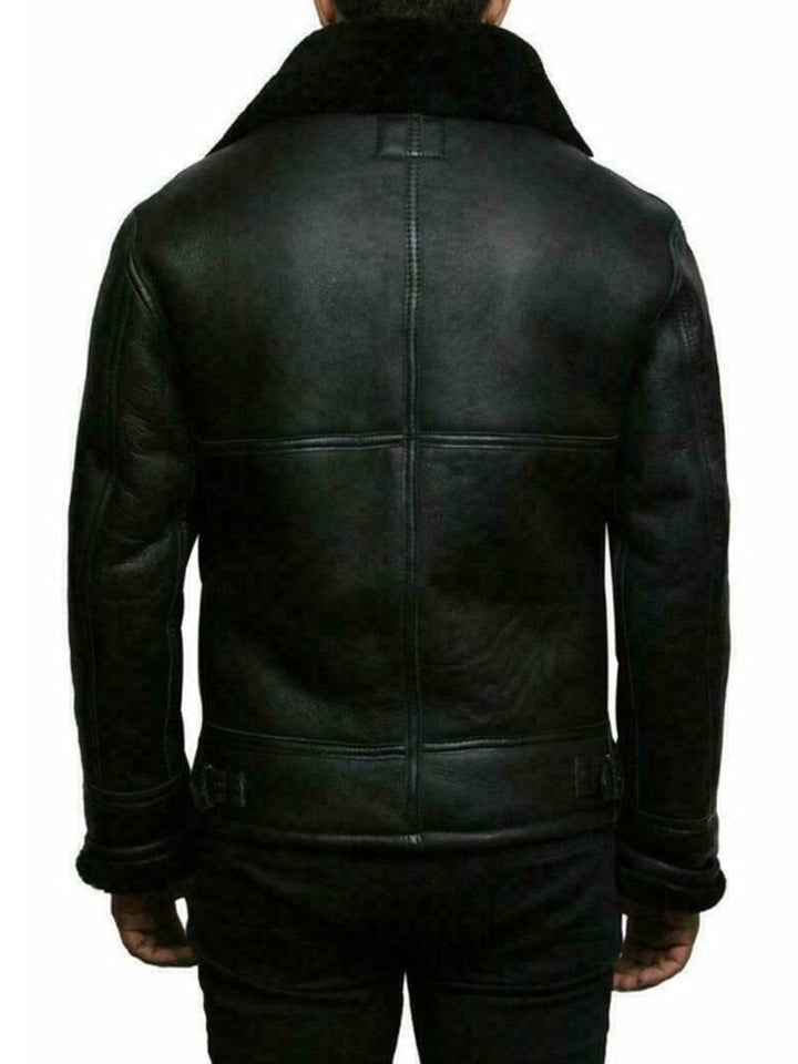 Men's Leather Aviator | With Hood | Tailored | Winter