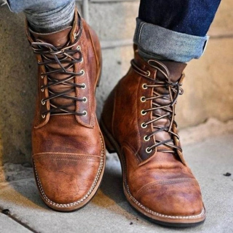 Men's Leather Boots | Classic | Winter - Brown