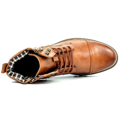 Men's Leather Boots | Lace & Buckle | Autumn