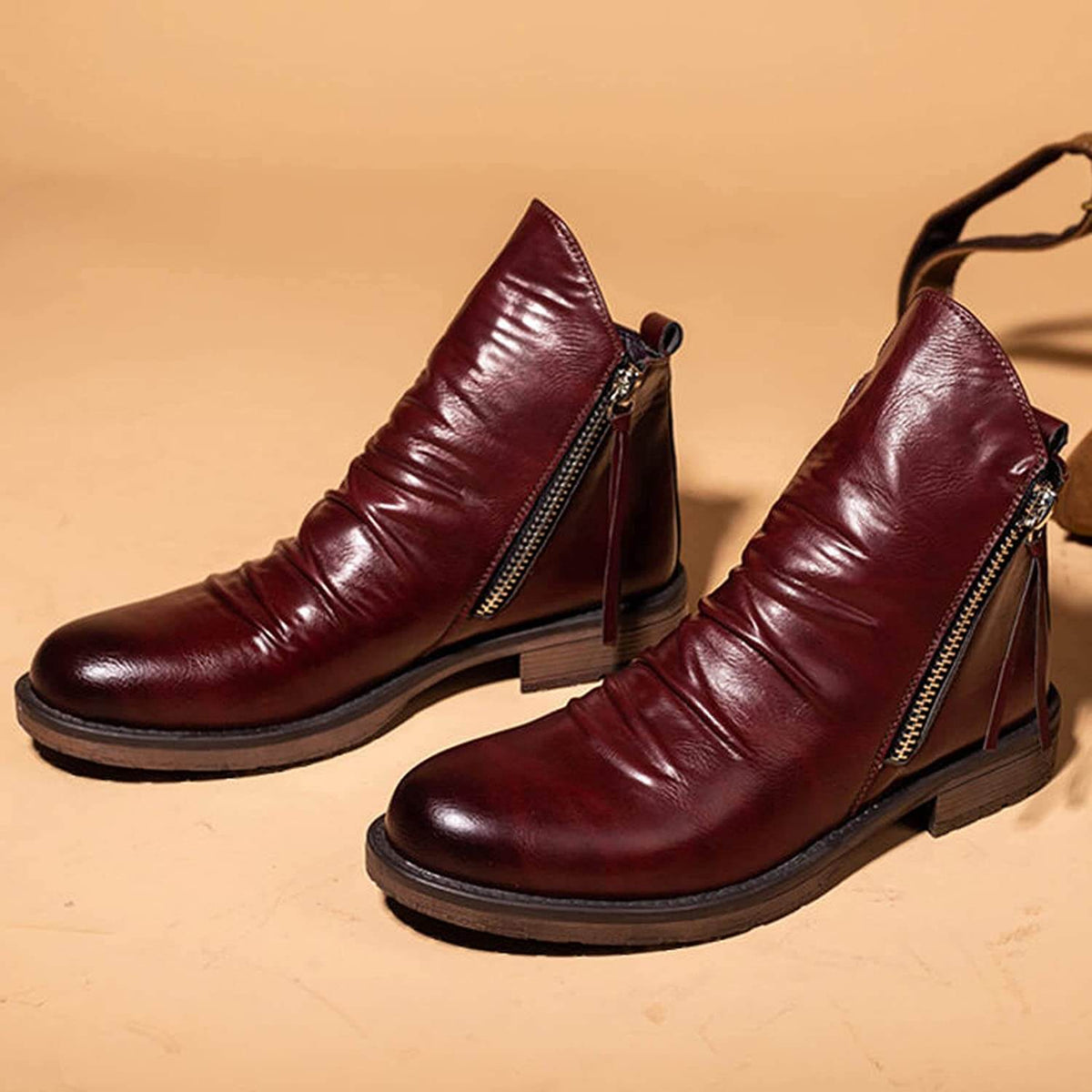 Men's Leather Boots | Western Style | Casual | Winter