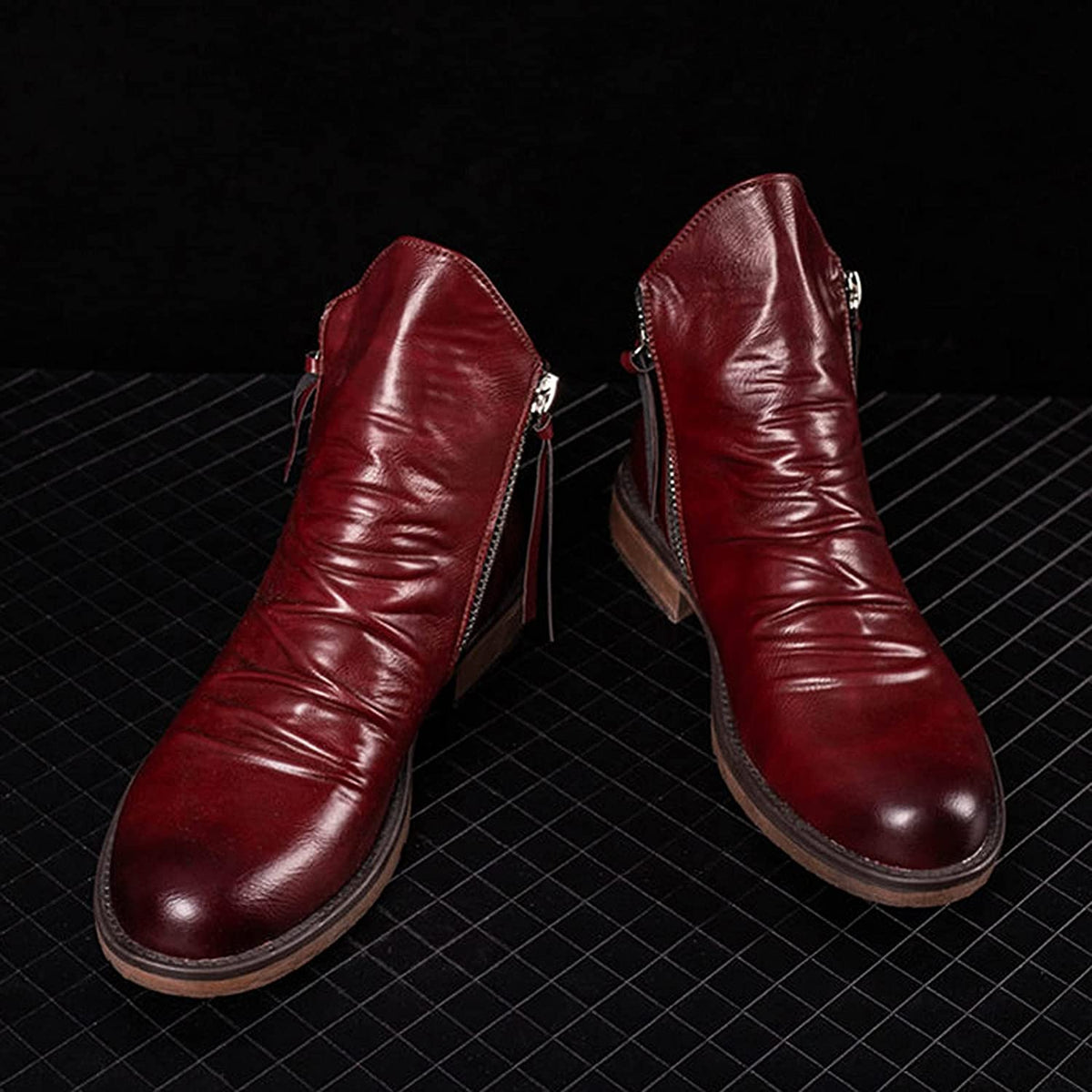 Men's Leather Boots | Western Style | Casual | Winter