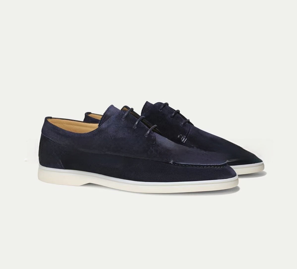 Men's Leather Loafers | Lace Detail | Autumn