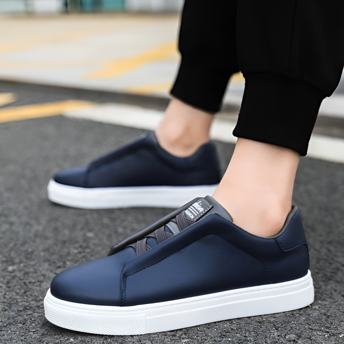Men's Leather Sneakers | | Versatile | Spring
