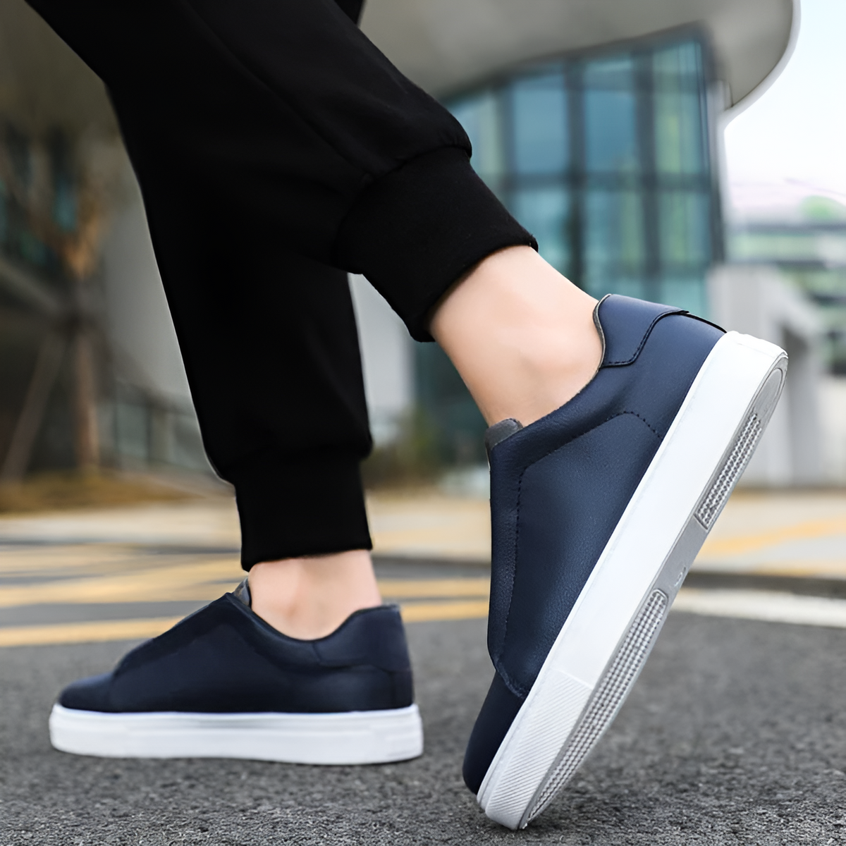 Men's Leather Sneakers | | Versatile | Spring