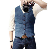 Men's Lightweight Gilet Vest - Versatile Layering | Autumn - Blue