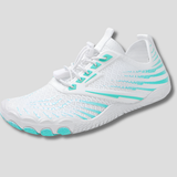 Men's Lightweight Quick Dry Barefoot Aqua Shoes - Water Ready | Spring - White/Blue