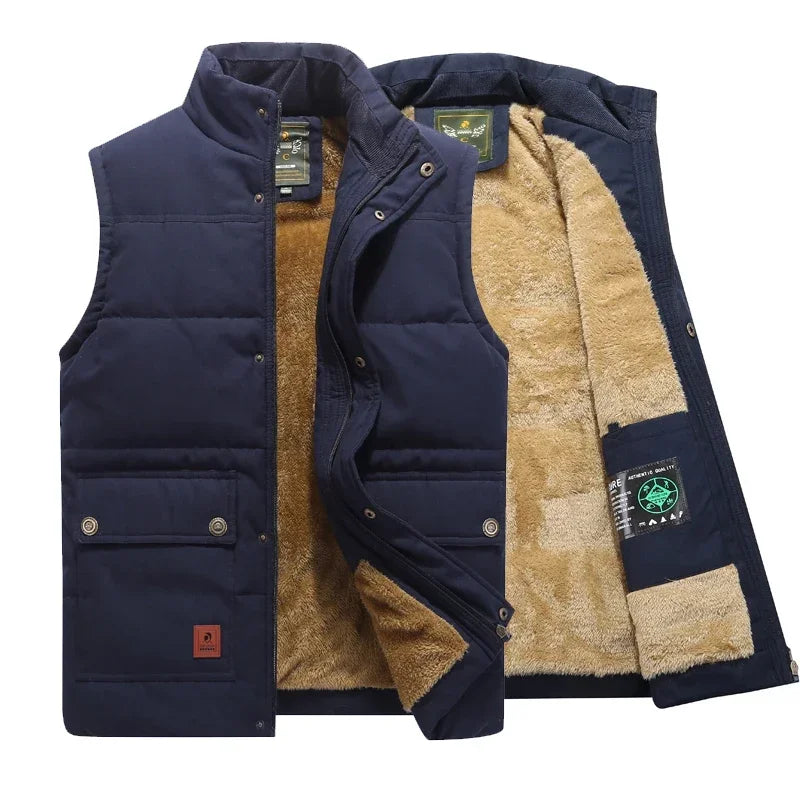 Men's Lightweight Quilted Vest - Warm & Versatile | Winter - Blue