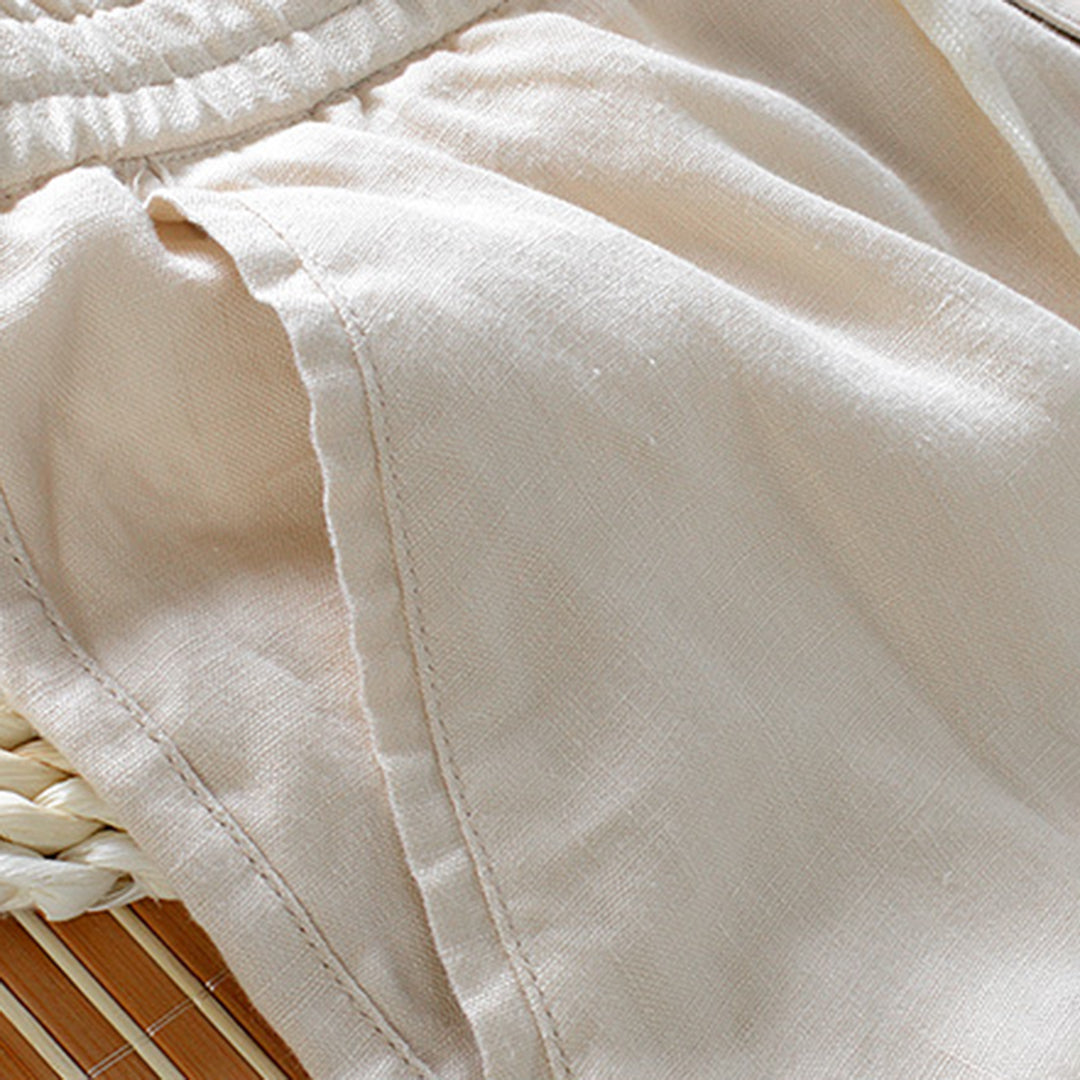 Men's Linen Look Pants | Relaxed Fit | Breathable | Summer