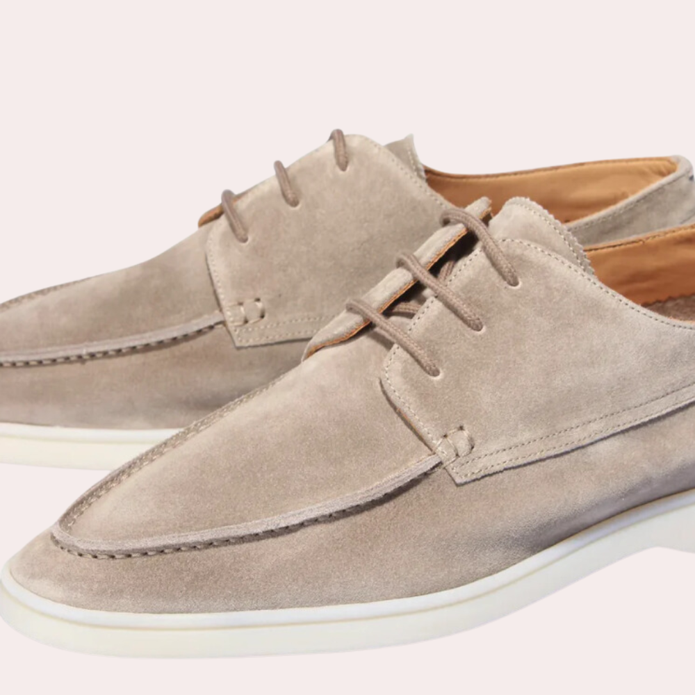 Men's Loafers | Suede Comfort | Warm Winter Wear - Beige
