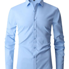Men's Long Sleeve Dress Shirt - Tailored Fit | Spring - Light Blue
