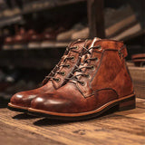 Men's Luxury Leather Boots | Handcrafted | Autumn - Brown