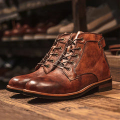 Men's Luxury Leather Boots | Handcrafted | Autumn