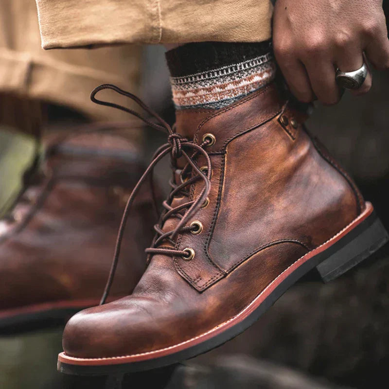 Men's Luxury Leather Boots | Handcrafted | Autumn
