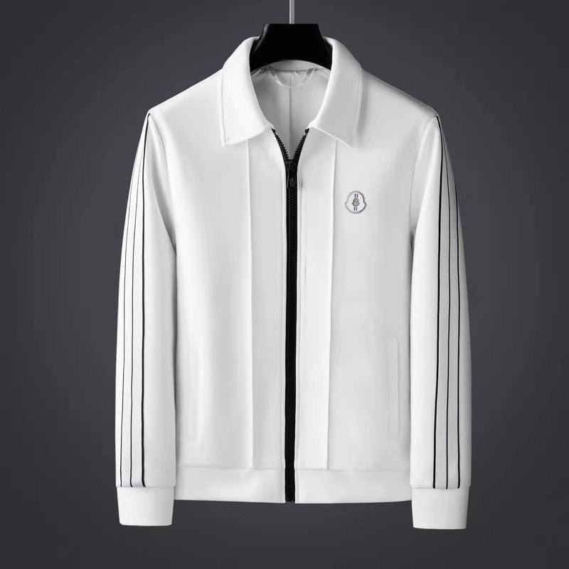 Men's Lycra Zip-Up Tracksuit Set - Athletic Two-Piece | Autumn