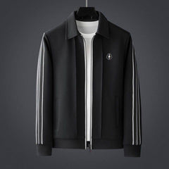 Men's Lycra Zip-Up Tracksuit Set - Athletic Two-Piece | Autumn