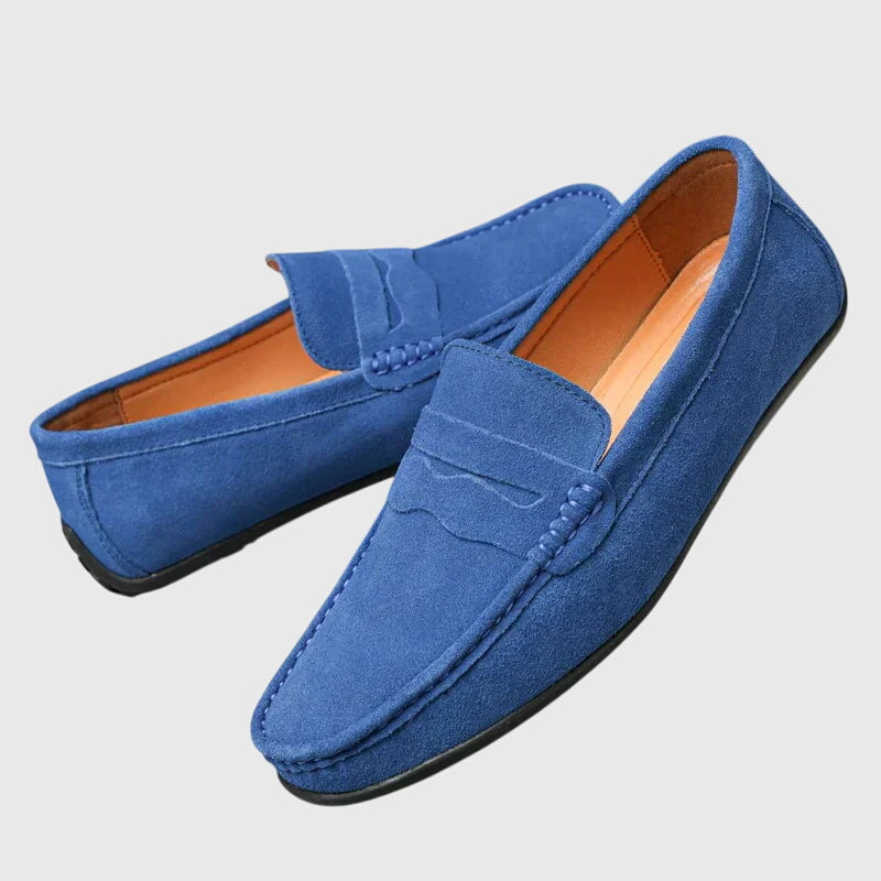 Men's Orthopedic Loafers - Slip-On Comfort | Autumn - Aqua Blue