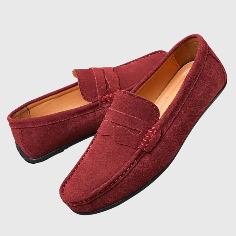 Men's Orthopedic Loafers - Slip-On Comfort | Autumn - Maroon