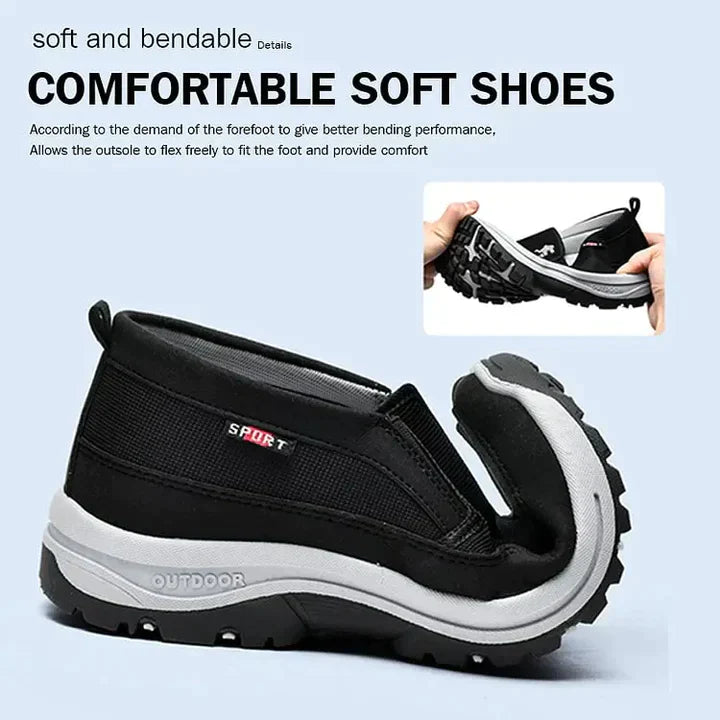 Men's Orthopedic Slip-On Loafers - Comfort Support Shoes | Spring