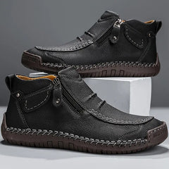 Men's Orthopedic Slip-On Shoes - Ergonomic Comfort | Autumn - Black
