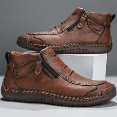 Men's Orthopedic Slip-On Shoes - Ergonomic Comfort | Autumn - Brown
