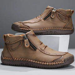 Men's Orthopedic Slip-On Shoes - Ergonomic Comfort | Autumn - Khaki