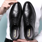 Men's Oxford Dress Shoes | Brogue Detail | Spring - Black