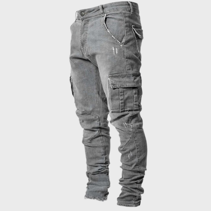 Men's Pants | Cargo | Slim Fit | Summer - Grey