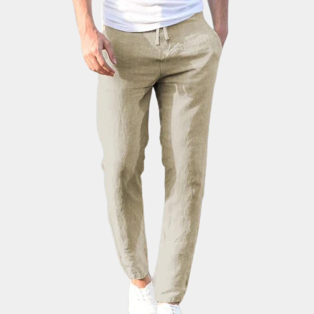 Men's Pants | Relaxed | Pull-On | Summer - Khaki