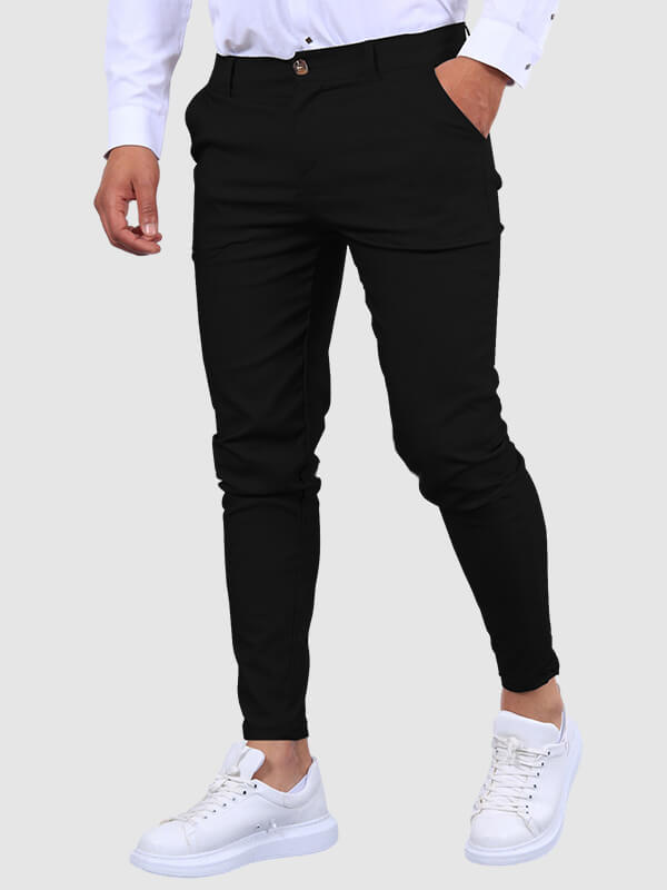 Men's Pants | Slim Fit | Tapered | Autumn - Black