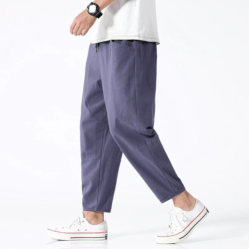 Men's Pants | Tapered | Cropped | Summer - Indigo