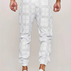 Men's Plaid Joggers | Modern Style | Autumn