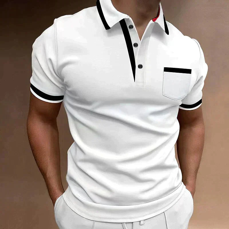 Men's Polo Shirt | Classic Style | Multiple Colors | Summer - White