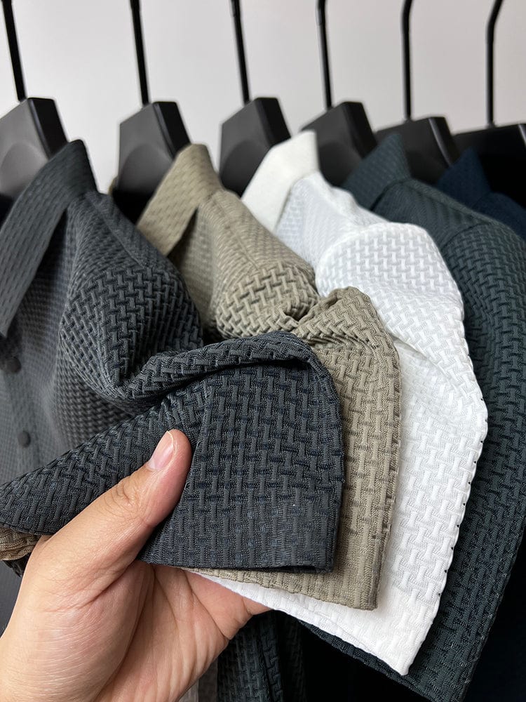 Men's Polo Shirt | Knit Button-Up | Autumn