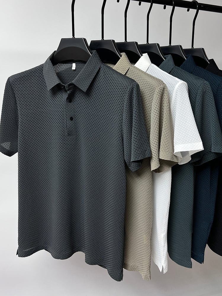 Men's Polo Shirt | Knit Button-Up | Autumn