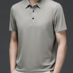 Men's Polo Shirt | Knit Button-Up | Autumn
