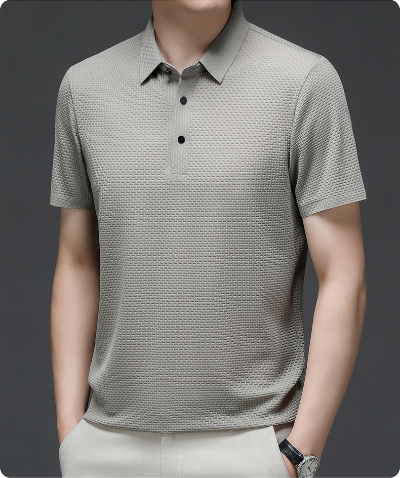 Men's Polo Shirt | Knit Button-Up | Autumn