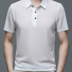 Men's Polo Shirt | Knit Button-Up | Autumn