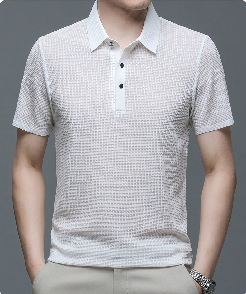 Men's Polo Shirt | Knit Button-Up | Autumn