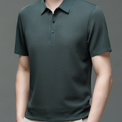 Men's Polo Shirt | Knit Button-Up | Autumn