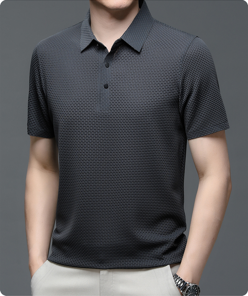 Men's Polo Shirt | Knit Button-Up | Autumn