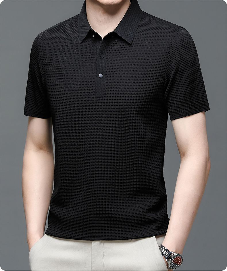 Men's Polo Shirt | Knit Button-Up | Autumn