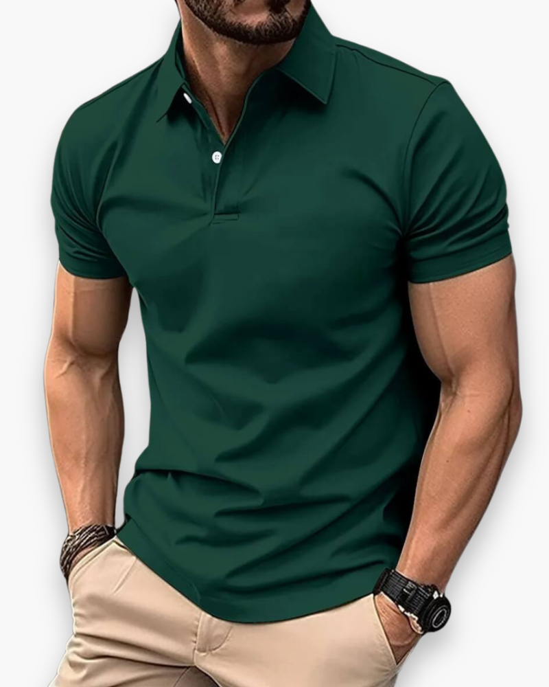 Men's Polo Shirt | Tailored Fit | Summer - Dark Green