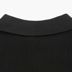 Men's Polo Sweater | Half Zip | Fine Knit | Autumn