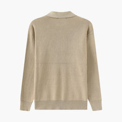 Men's Polo Sweater | Half Zip | Fine Knit | Autumn