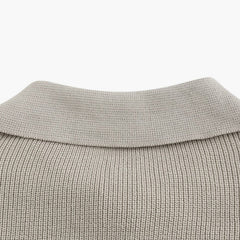 Men's Polo Sweater | Half Zip | Fine Knit | Autumn
