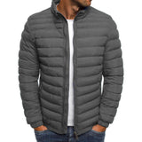 Men's Puffer Jacket - Lightweight Down Warmth | Winter - Grey