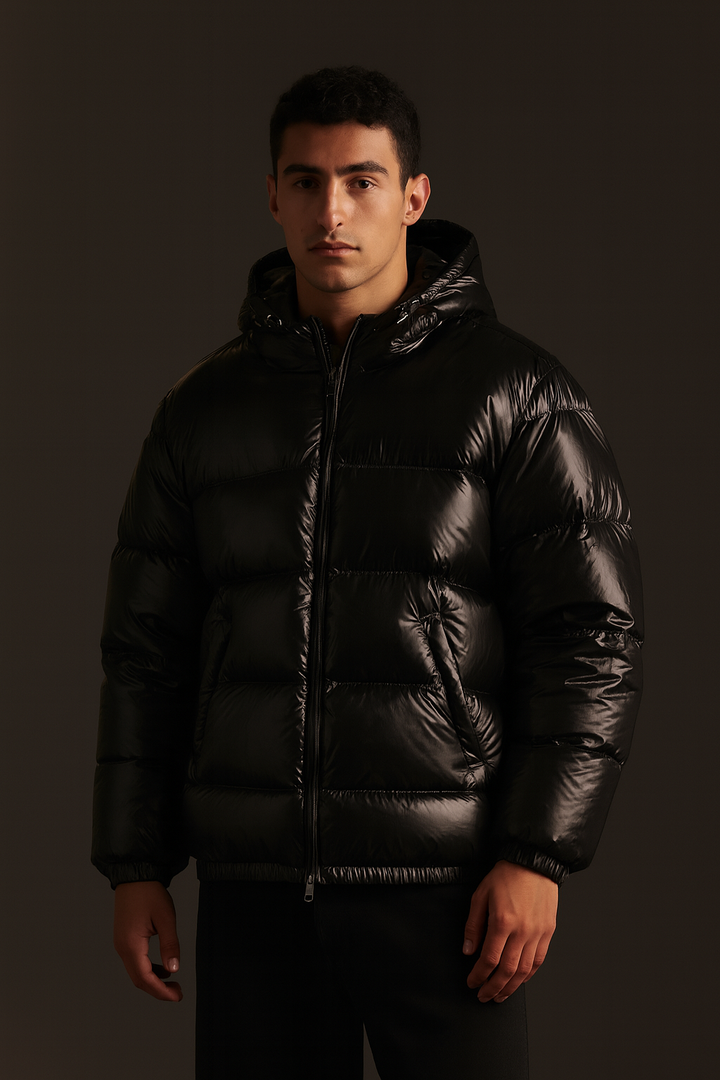 Men's Puffer Jacket | Quilted | With Hood | Winter