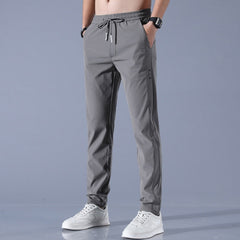 Men's Quick-Dry Stretch Pants - Lightweight Athletic Fit | Spring - Dark Grey
