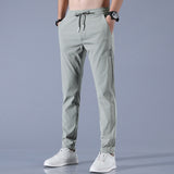 Men's Quick-Dry Stretch Pants - Lightweight Athletic Fit | Spring - Green